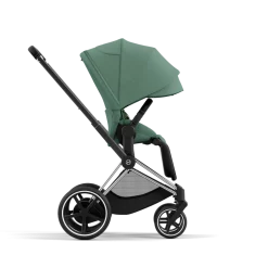 Cybex Combi Kinderwagens * E-Priam Kinderwagen Compleet Leaf Green - Chrome Black Frame