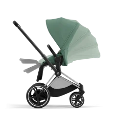 Cybex Combi Kinderwagens * E-Priam Kinderwagen Compleet Leaf Green - Chrome Black Frame