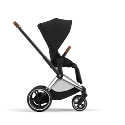 Cybex Combi Kinderwagens * E-Priam Kinderwagen Compleet Sepia Black - Chrome Brown Frame