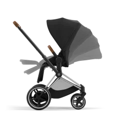 Cybex Combi Kinderwagens * E-Priam Kinderwagen Compleet Sepia Black - Chrome Brown Frame