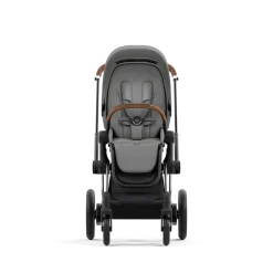 Cybex Combi Kinderwagens * E-Priam Kinderwagen Compleet Mirage Grey - Chrome Brown Frame