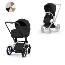 Cybex Combi Kinderwagens * Kinderwagen e-Priam 5 Compleet Style Rosegold Frame