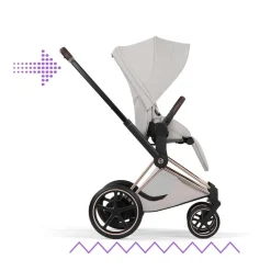 Cybex Combi Kinderwagens * Kinderwagen e-Priam 5 Compleet Style Rosegold Frame