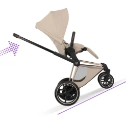 Cybex Combi Kinderwagens * Kinderwagen e-Priam 5 Compleet Style Rosegold Frame