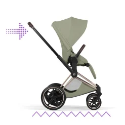Cybex Combi Kinderwagens * Kinderwagen e-Priam 5 Compleet Style Rosegold Frame