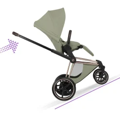 Cybex Combi Kinderwagens * Kinderwagen e-Priam 5 Compleet Style Rosegold Frame