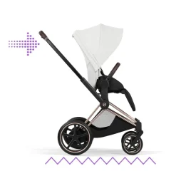 Cybex Combi Kinderwagens * Kinderwagen e-Priam 5 Compleet Style Rosegold Frame