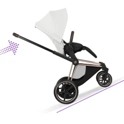 Cybex Combi Kinderwagens * Kinderwagen e-Priam 5 Compleet Style Rosegold Frame