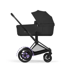 Cybex Combi Kinderwagens * Kinderwagen e-Priam 5 Compleet Comfort Matt Black Frame - Sepia Black Zwart