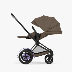 Cybex Combi Kinderwagens * Kinderwagen e-Priam 5 Compleet Comfort Matt Black Frame - Coconut Brown Bruin