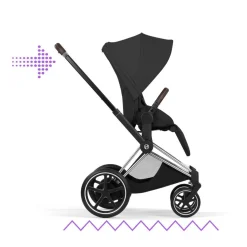 Cybex Combi Kinderwagens * Kinderwagen e-Priam 5 Compleet Style Chrome Brown Frame