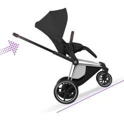 Cybex Combi Kinderwagens * Kinderwagen e-Priam 5 Compleet Style Chrome Brown Frame