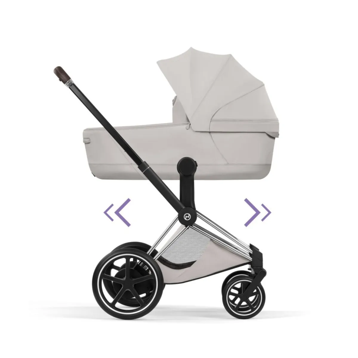 Cybex Combi Kinderwagens * Kinderwagen e-Priam 5 Compleet Style Chrome Brown Frame