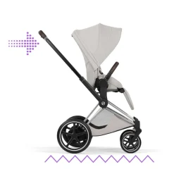 Cybex Combi Kinderwagens * Kinderwagen e-Priam 5 Compleet Style Chrome Brown Frame