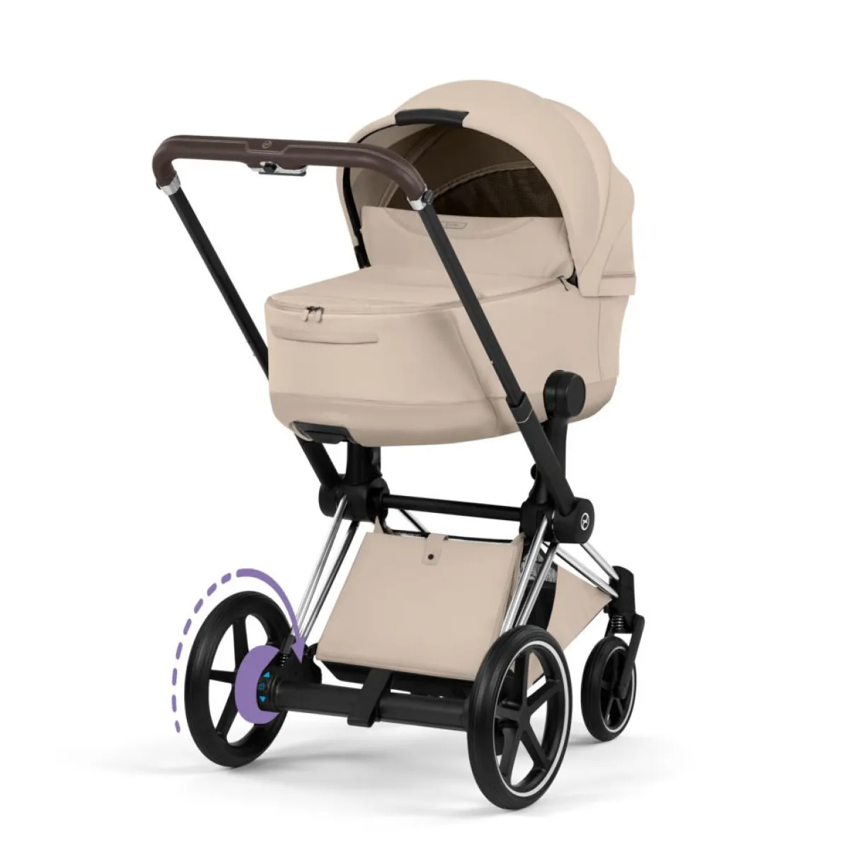 Cybex Combi Kinderwagens * Kinderwagen e-Priam 5 Compleet Style Chrome Brown Frame