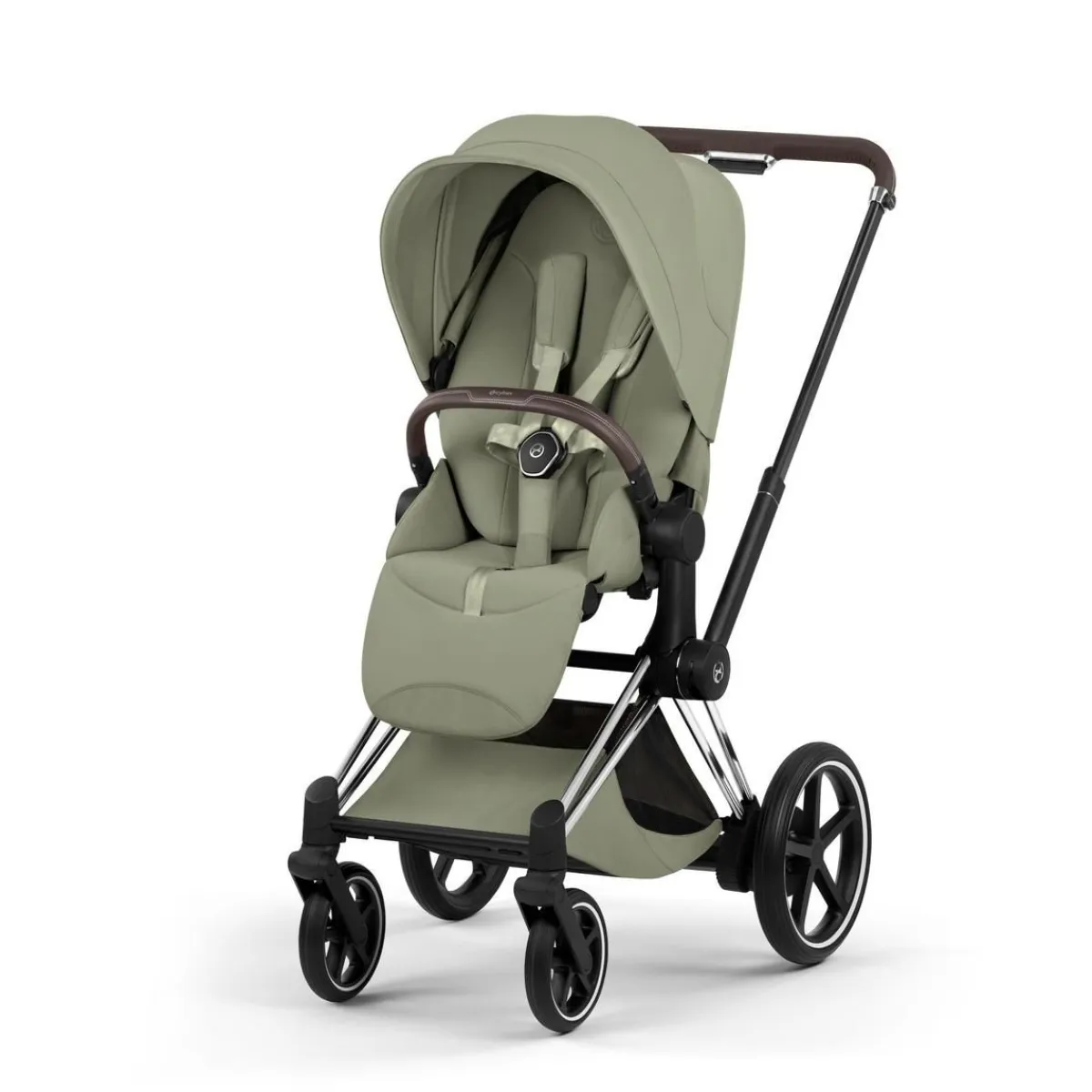 Cybex Combi Kinderwagens * Kinderwagen e-Priam 5 Compleet Style Chrome Brown Frame