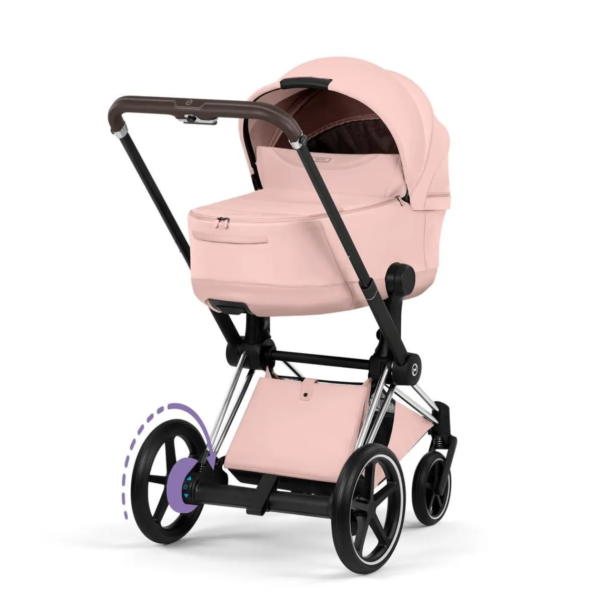 Cybex Combi Kinderwagens * Kinderwagen e-Priam 5 Compleet Style Chrome Brown Frame
