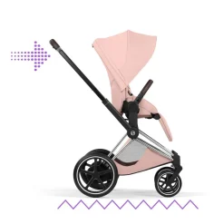 Cybex Combi Kinderwagens * Kinderwagen e-Priam 5 Compleet Style Chrome Brown Frame