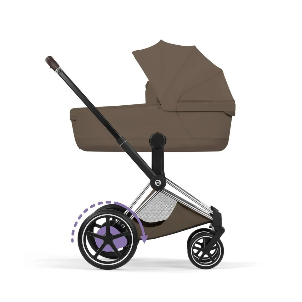 Cybex Combi Kinderwagens * Kinderwagen e-Priam 5 Compleet Style Chrome Brown Frame