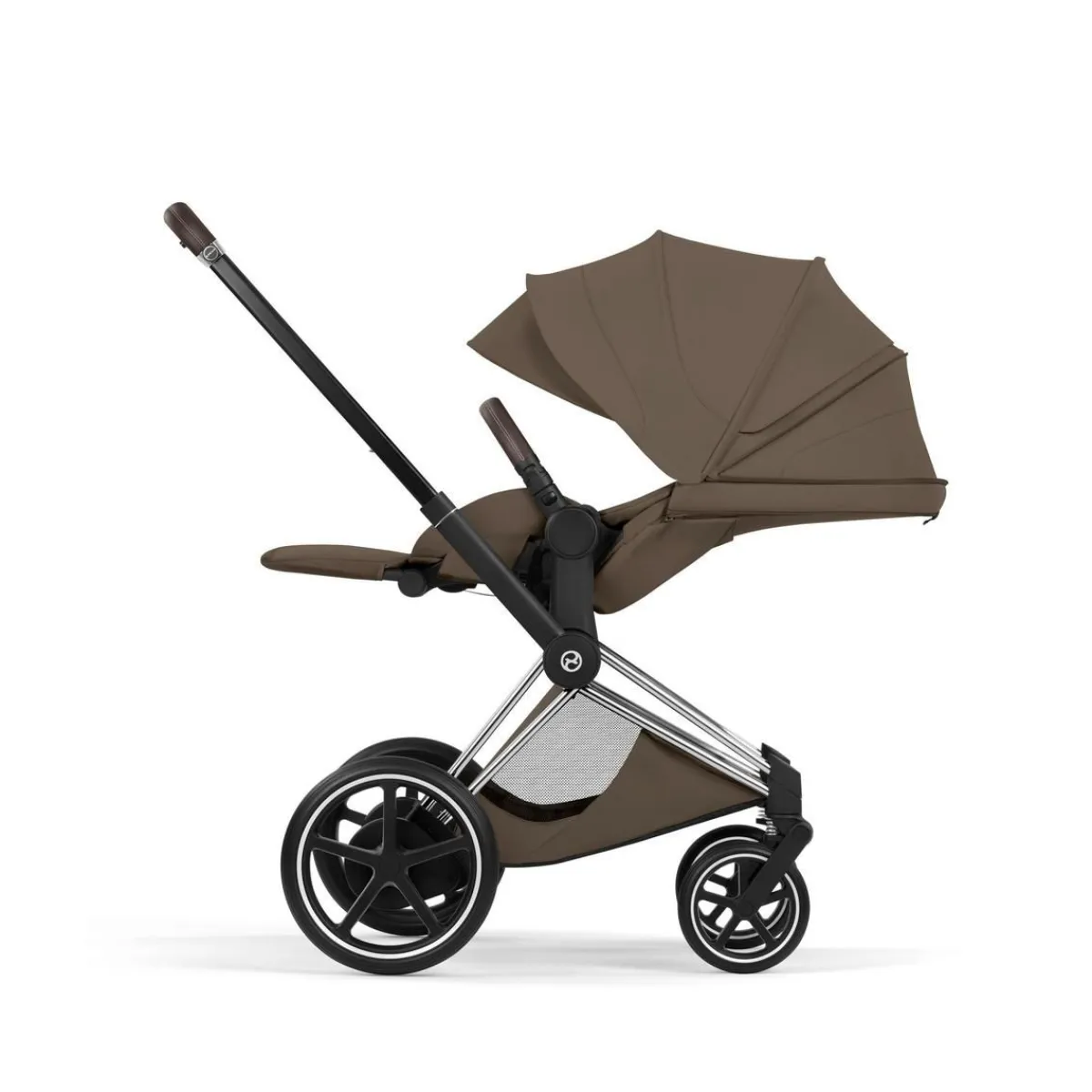 Cybex Combi Kinderwagens * Kinderwagen e-Priam 5 Compleet Style Chrome Brown Frame