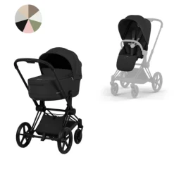 Cybex Combi Kinderwagens * Kinderwagen Priam 5 Compleet Style Matt Black Frame