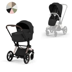 Cybex Combi Kinderwagens * Kinderwagen Priam 5 Compleet Style Rosegold Frame