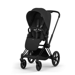 Cybex Combi Kinderwagens * Kinderwagen Priam 5 Compleet Comfort Matt Black Frame - Sepia Black Zwart
