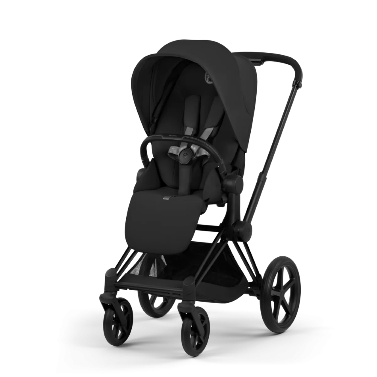Cybex Combi Kinderwagens * Kinderwagen Priam 5 Compleet Comfort Matt Black Frame - Sepia Black Zwart