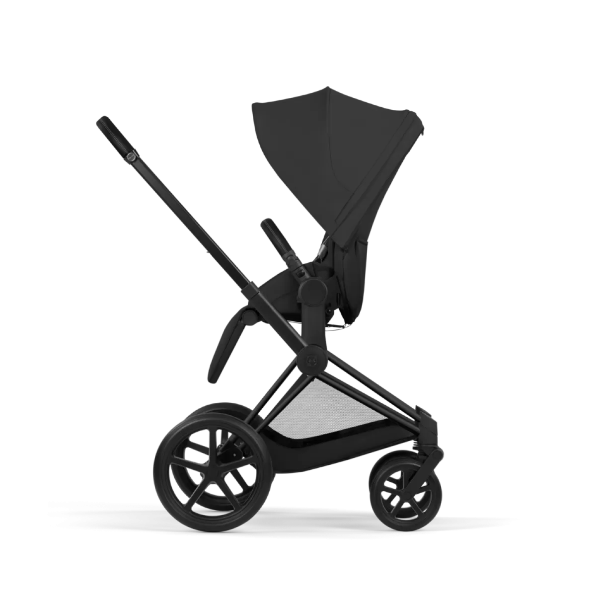 Cybex Combi Kinderwagens * Kinderwagen Priam 5 Compleet Comfort Matt Black Frame - Sepia Black Zwart