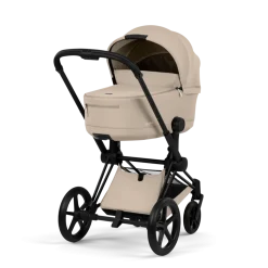 Cybex Combi Kinderwagens * Kinderwagen Priam 5 Compleet Comfort Matt Black Frame - Cozy Beige