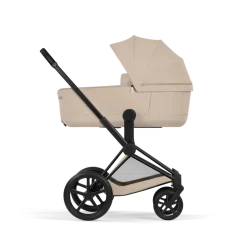 Cybex Combi Kinderwagens * Kinderwagen Priam 5 Compleet Comfort Matt Black Frame - Cozy Beige