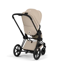 Cybex Combi Kinderwagens * Kinderwagen Priam 5 Compleet Comfort Matt Black Frame - Cozy Beige