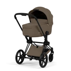 Cybex Combi Kinderwagens * Kinderwagen Priam 5 Compleet Comfort Matt Black Frame - Coconut Brown