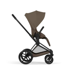 Cybex Combi Kinderwagens * Kinderwagen Priam 5 Compleet Comfort Matt Black Frame - Coconut Brown