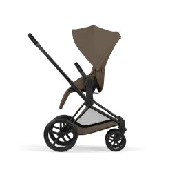 Cybex Combi Kinderwagens * Kinderwagen Priam 5 Compleet Comfort Matt Black Frame - Coconut Brown