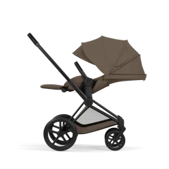 Cybex Combi Kinderwagens * Kinderwagen Priam 5 Compleet Comfort Matt Black Frame - Coconut Brown