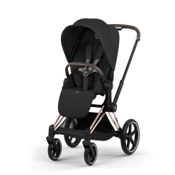 Cybex Combi Kinderwagens * Kinderwagen Priam 5 Compleet Comfort Rosegold Frame - Sepia Black
