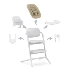 Cybex Meegroeistoelen * LEMO 4 in 1 Kinderstoel All White Wit