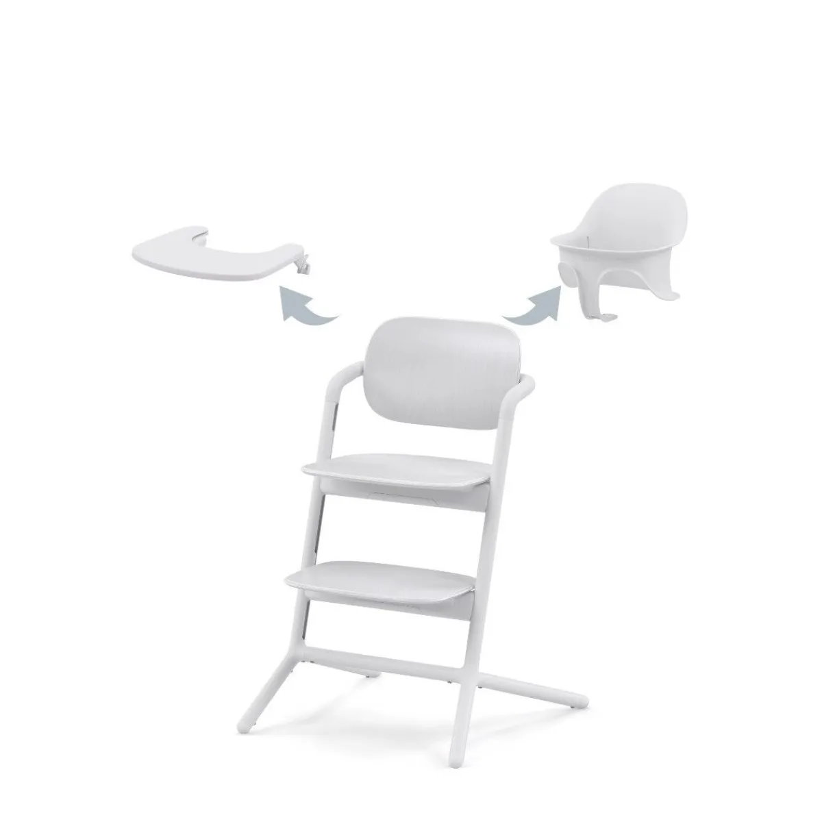 Cybex Meegroeistoelen * LEMO 3 in 1 Kinderstoel All White Wit