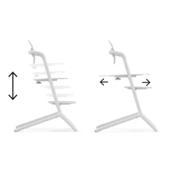 Cybex Meegroeistoelen * LEMO 3 in 1 Kinderstoel All White Wit