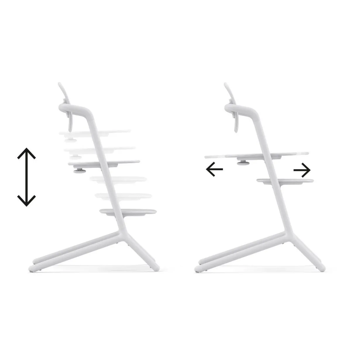 Cybex Meegroeistoelen * LEMO 3 in 1 Kinderstoel All White Wit