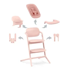 Cybex Meegroeistoelen * LEMO 4 in 1 Kinderstoel Pearl Pink Roze