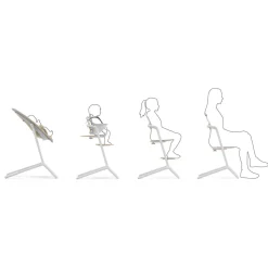 Cybex Meegroeistoelen * LEMO 4 in 1 Kinderstoel Sand White Zand