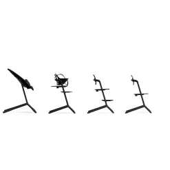 Cybex Meegroeistoelen * LEMO 4 in 1 Kinderstoel Stunning Black Zwart