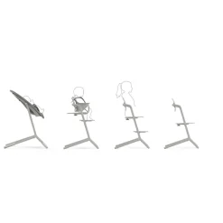 Cybex Meegroeistoelen * LEMO 4 in 1 Kinderstoel Suede Grey Grijs