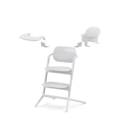 Cybex Meegroeistoelen * LEMO 3 in 1 Kinderstoel Suede Grey Grijs