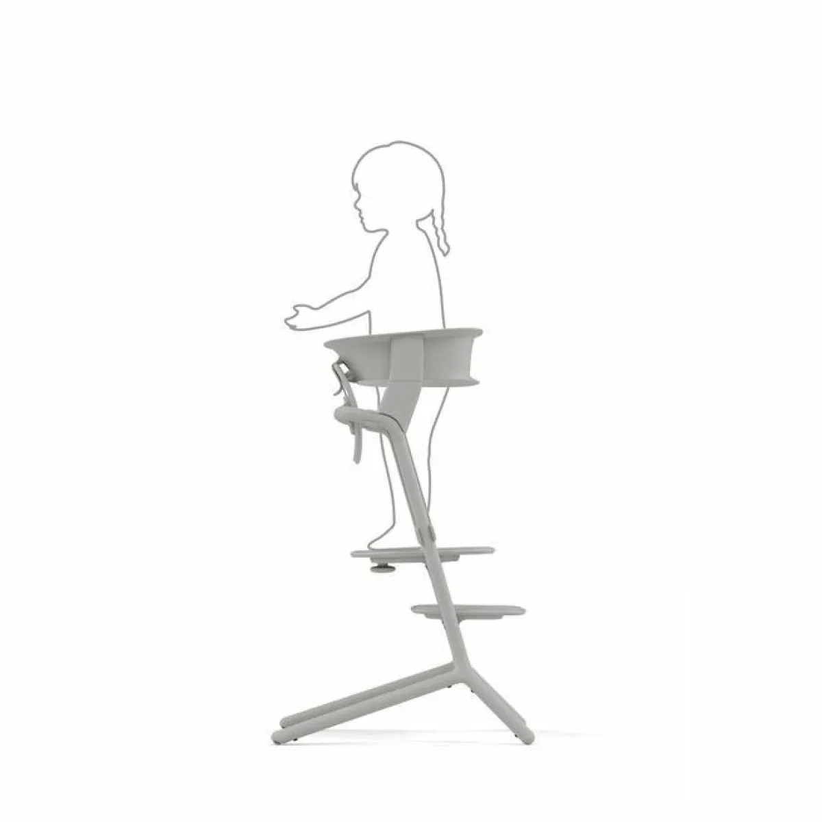 Cybex Meegroeistoelen * LEMO Training Tower Suede Grey Grijs