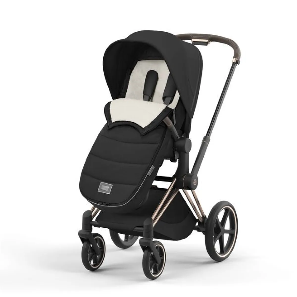 Cybex Alle Accessoires * Platinum Voetenzak Sepia Black Zwart