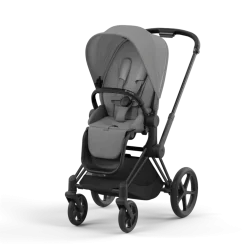 Cybex Combi Kinderwagens * Priam Kinderwagen Compleet Mirage Grey - Matt Black Frame