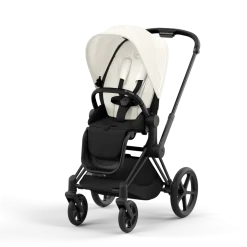 Cybex Combi Kinderwagens * Priam Kinderwagen Compleet Off White - Matt Black Frame